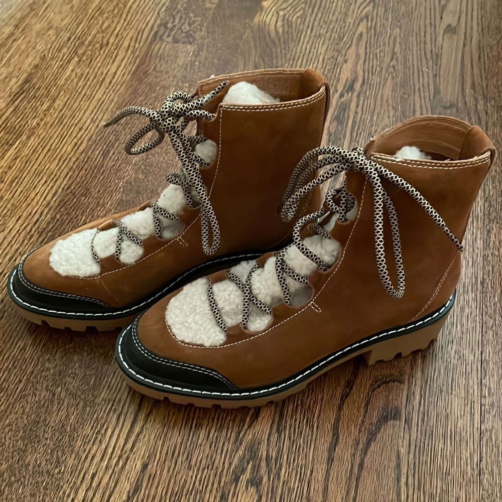 Soludo Aspen Lace Up Suede Boots